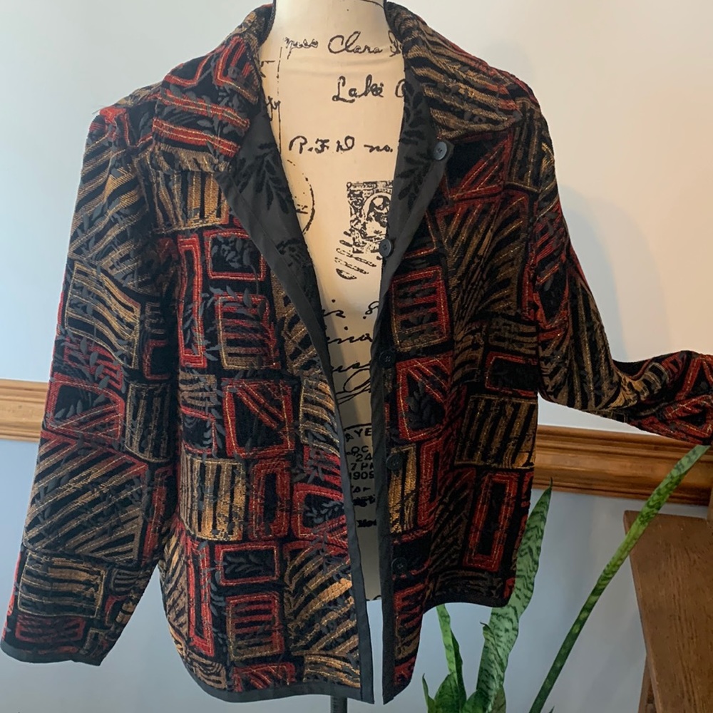 Vintage reversible tapestry jacket